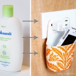 Reaproveite o pote de shampoo velho para fazer um aparato para o celular